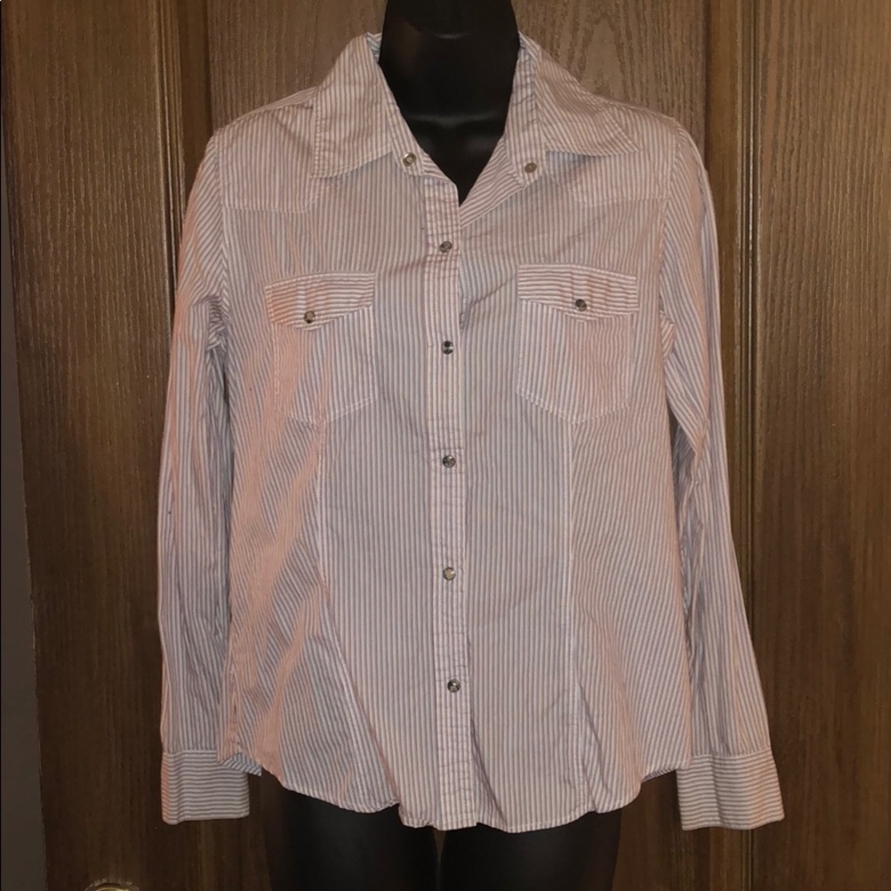 Gap Long Sleeve Snap Up Shirt